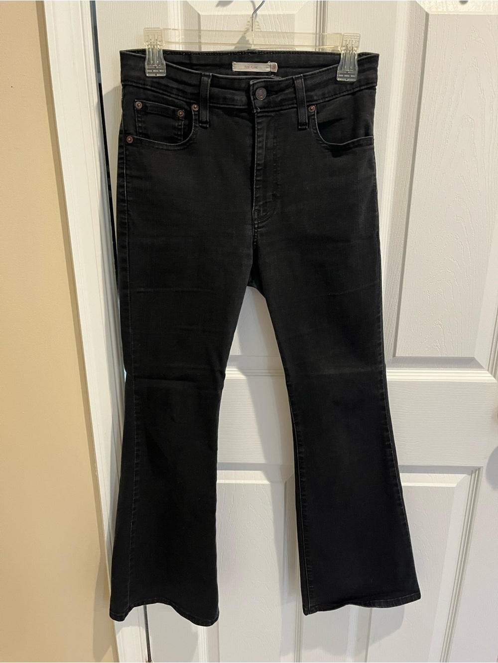 Levi's Black Flare Jeans - Classic Dark Wash